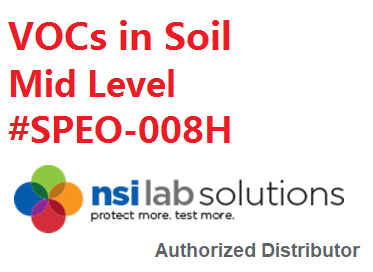 SPEO-008H Mẫu thử nghiệm thành thạo xác định các hợp chất VOCs  trong đất (VOCs in Soil - Mid Level) 10g đất/10ml methanol, Hãng NSI USA