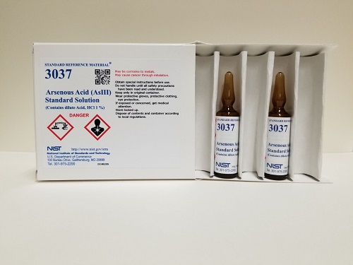 Chất chuẩn NIST SRM 3037 Arsenous Acid (AsIII) Standard Solution 2x10ml, NIST, USA