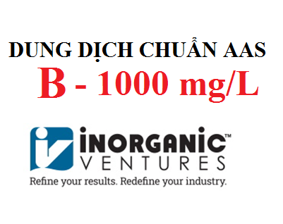 Dung dịch chuẩn Boron (B) 1000 ug/ml, lọ 125ml, hãng IV, Mỹ 