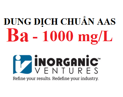 Dung dịch chuẩn Barium (Ba) 1000 ug/ml, lọ 125ml, hãng IV, Mỹ 