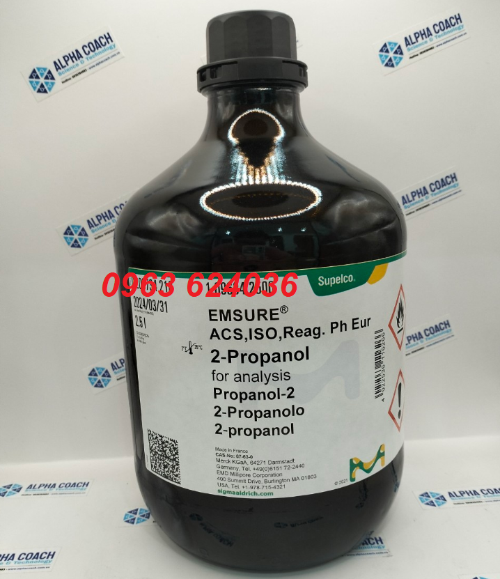 Hóa chất 2-Propanol for analysis EMSURE ACS,ISO, Reag Ph Eur, CAS No: 67-63-0