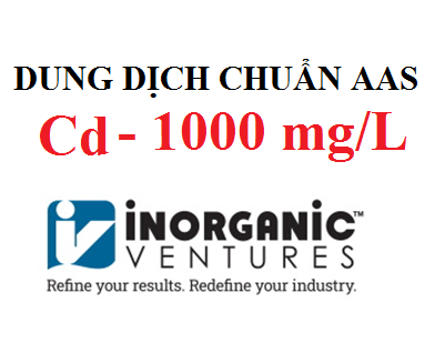 Dung dịch chuẩn Cadmium (Cd) 1000 ug/ml, lọ 125ml,  hãng IV, Mỹ 