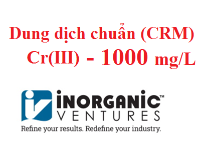 Dung dịch chuẩn Crom(3) (Cr +3) 1000 ug/ml, lọ 125ml, hãng IV, Mỹ 