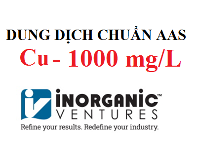 Dung dịch chuẩn Đồng (Cu) 1000 ug/ml, lọ 125ml,  hãng IV, Mỹ 