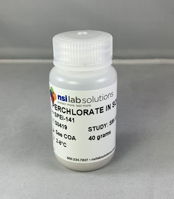SPEI-141 Mẫu thử nghiệm thành thạo xác định Perchlorate trong đất (Perchlorate in Soil) 40g/lọ, Hãng NSI USA