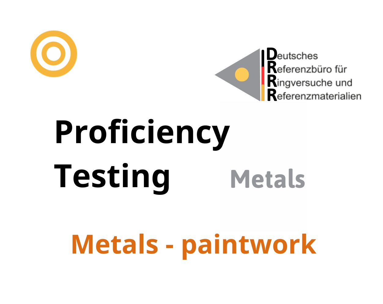 Thử nghiệm thành thạo (ISO 17043) kim loại trên nền mẫu Metals - paintwork, Hãng DRRR, Đức