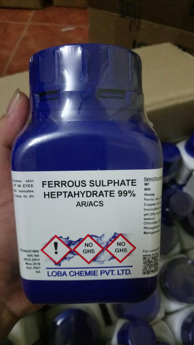 FERROUS SULPHATE AR (HEPTAHYDRATE) 99%            