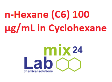 LM24-N-14700-0375-100CY5, n-Hexane (C6) [110-54-3] 100 ug/mL in Cyclohexane, 5ml/lọ, Hãng Labmix, Đức