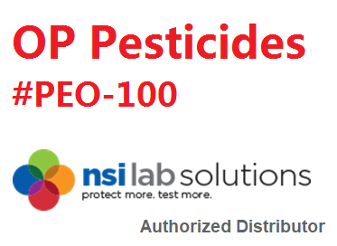 PEO-100 Mẫu thử nghiệm thành thạo xác định các thông số thuốc bảo vệ thực vật phốt pho hữu cơ trong nước 1.5ml/lọ, Hãng NSI USA