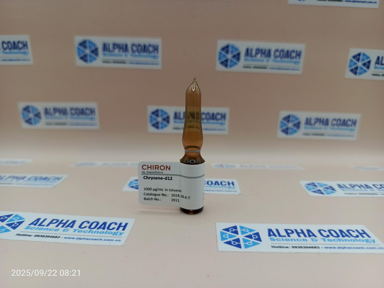 Chất chuẩn  Chrysene-d12 1000 ug/L, 1ml/Vial, Hãng Chiron, Na Uy