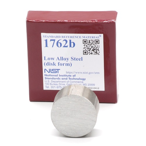 Mẫu chuẩn hợp kim thấp NIST SRM 1762b Low Alloy Steel (disk form), NIST USA