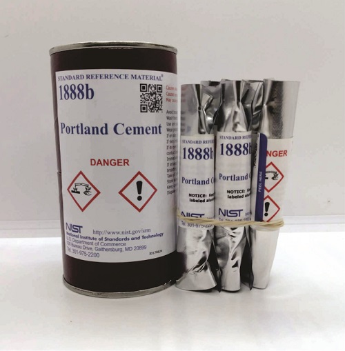 Mẫu chuẩn xi măng NIST SRM 1888b Portland Cement 4 vials x 5 g, NIST USA
