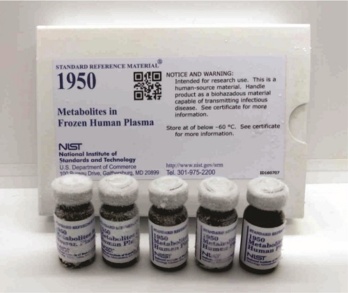 Mẫu chuẩn Các chất chuyển hóa trong huyết tương người 5 vials x 1 mL (SRM 1950 Metabolites in Frozen Human Plasma), NIST, USA