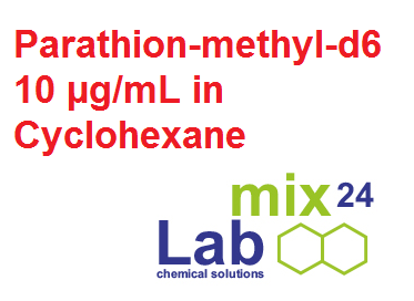 Dung dịch chuẩn Parathion-methyl-d6 10 ug/mL in Cyclohexane, mã LM24-N-15900-3711D-10CY10, 10 mL, Hãng Labmix24, Đức
