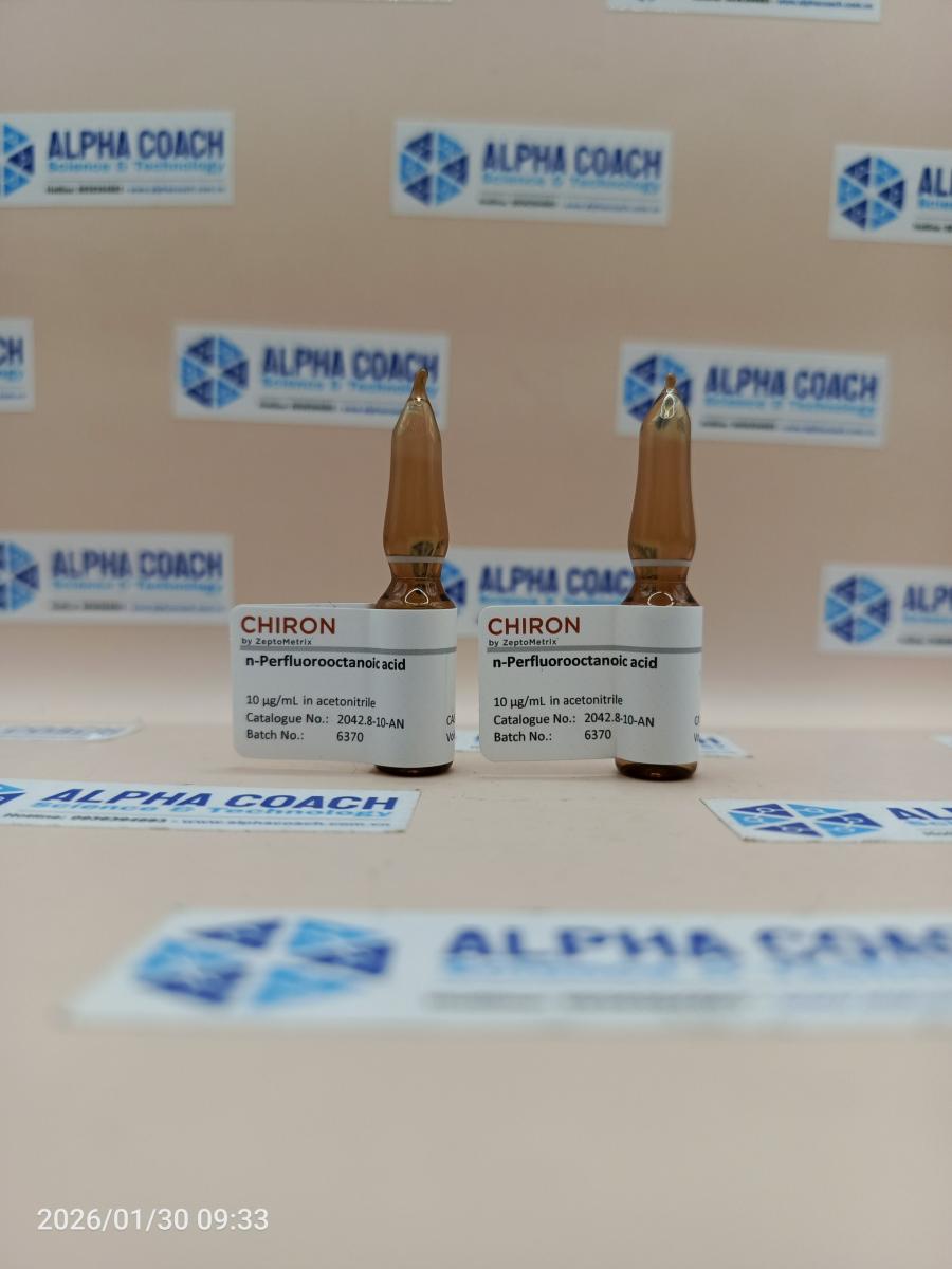 Dung dịch chuẩn n-Perfluorooctanoic acid 10 ug/mL, mã 2042.8-10-AN, lọ 1ml, hãng Chiron, Nauy