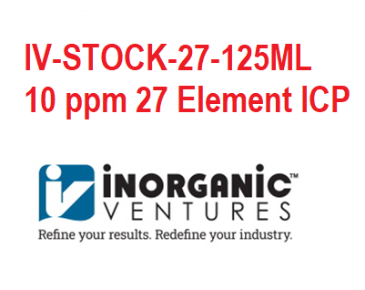 Chất chuẩn 10 ppm 27 Element ICP Calibration/Quality Control Standard, Hãng IV, Mỹ