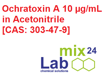 Dung dịch chuẩn Ochratoxin A 10 ug/mL in Acetonitrile, Mã: LM24-N-18000-2050-10AN1, 1mL, Hãng: Labmix24, Đức