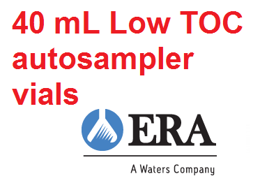 Lọ TOC <10 ppb (certified), 40ml, 80c/Hộp, bằng thủy tinh, mã 25025, hãng ERA, Mỹ