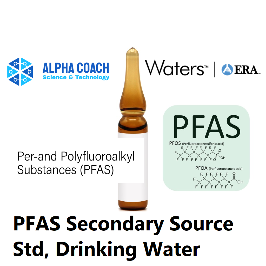 Chất chuẩn PFAS Secondary Source Std, Drinking Water (29 chất) nồng độ 50 ng/mL, Hãng Waters ERA, Mỹ