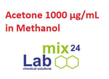 LM24-N-13600-0015-1000ME5, Acetone [67-64-1] 1000 ug/mL in Methanol, 5ml/lọ, Hãng Labmix24, Đức