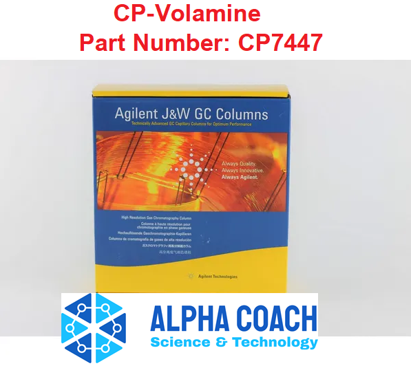 Cột sắc ký khí J&W CP-Volamine GC, chiều dài 30 m, đường kính trong 0,32 mm, khung 7 inch, Hãng Agilent
