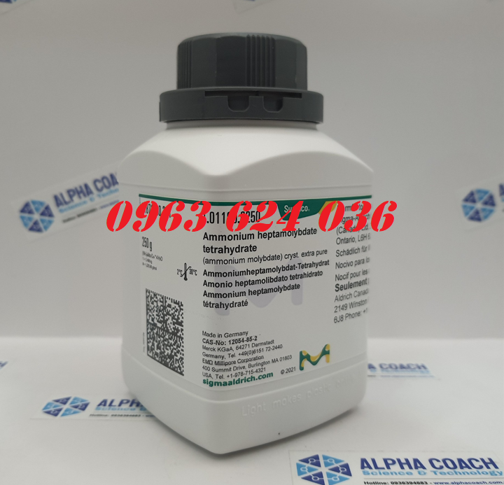 Hóa chất Ammonium heptamolybdate tetrahydrate (ammonium molybdate) cryst extra pure, CAS No: 12054-85-2