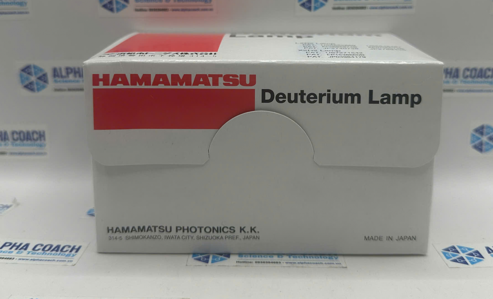 Đèn Deuterium (L6302-40) dùng cho máy quang phổ UV-VIS, Hãng Hamamatsu, Nhật Bản