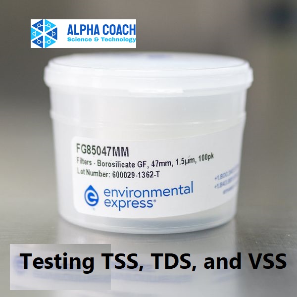 Màng lọc TSS sợi thuý tinh Borosilicate Glass Microfiber, 1.5um, 47 mm; 100/Pk, Environmental Express,USA