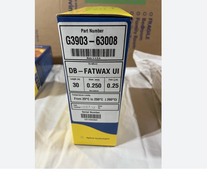 Cột J&W DB-FATWAX Ultra Inert GC, 30 m x 0,25 mm, 0,25 um, Hãng Agilent