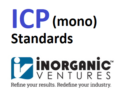 Dung dịch chuẩn ICP-OES & ICP-MS 10 ug/ml, 100ug/ml, NIST-traceable, ISO 17034 & ISO 17025, Hãng Inorganic Ventures, USA