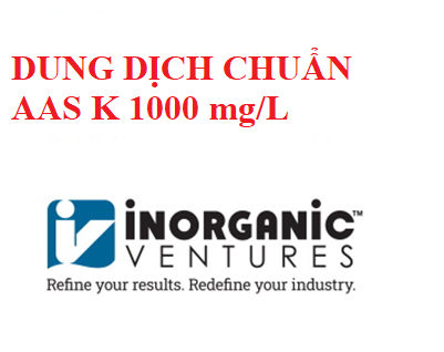 Dung dịch chuẩn Potassium (K) 1000 ug/ml, lọ 125ml, hãng IV, Mỹ
