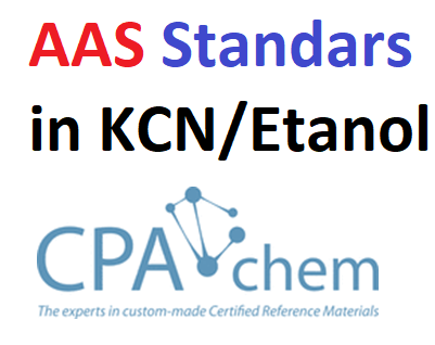 Dung dịch chuẩn AAS (Các KIM LOẠI trong KCN hoặc Etanol (C2H5OH), Hãng CPAchem, Bulgari