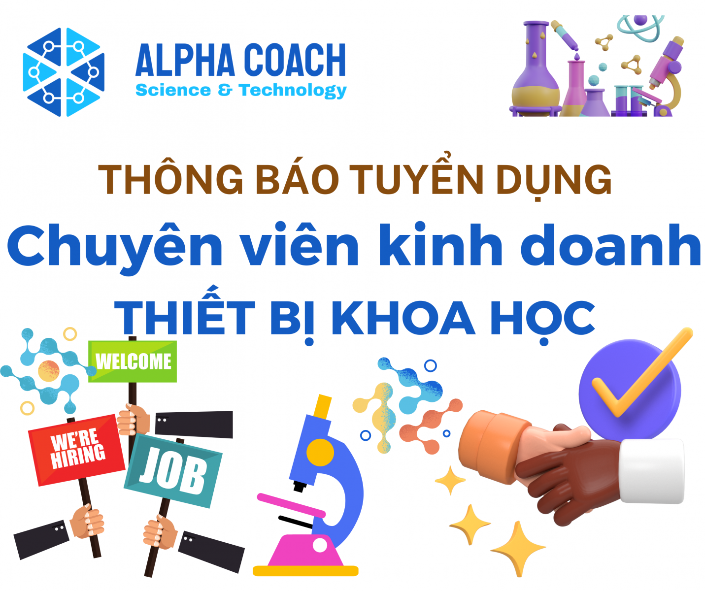 TUYỂN DỤNG CHUYÊN VIÊN KINH DOANH THIẾT BỊ KHOA HỌC