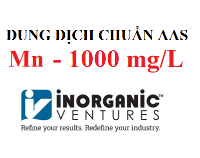 Dung dịch chuẩn Mangan (Mn) 1000 ug/ml, lọ 125ml, hãng IV, Mỹ 
