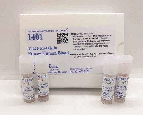 Mẫu chuẩn các kim loại Cr, Co, Mn, Mo, Ni trong nền mẫu máu người 4 vials x 1.6 mL (SRM 1401 Trace Metals in Frozen Human Blood), NIST, USA