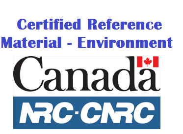 Mẫu chuẩn được chứng nhận (CRM) cho Lab MÔI TRƯỜNG, hãng National Research Council of Canada's (NRC), Canada