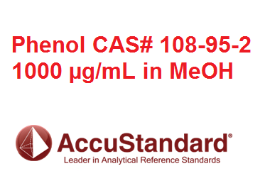 Chất chuẩn Phenol CAS# 108-95-2 nồng độ 1000 ug/mL in MeOH, Hãng Accustandard, Mỹ
