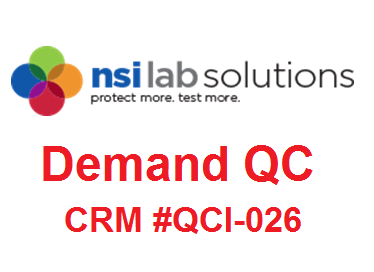 CRM #QCI-026 - Mẫu chuẩn (CRM) các thông số nhu cầu (COD, BOD, TOC) trong nước, 21ml/ống, Hãng NSI, USA