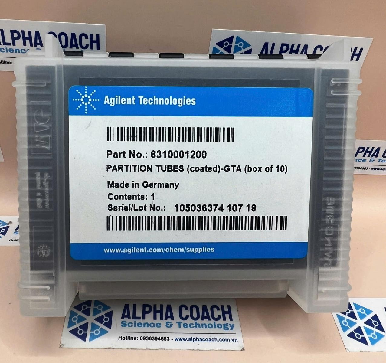 Ống Graphite tube (Partitioned tubes, pyrolytically coated)10/pk, Hãng Agilent Technologies