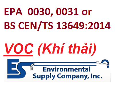 Bộ thiết bị lấy mẫu VOCs trong khí thải theo EPA method 0030, 0031 và BS CEN/TS 13649:2014, NSX: ESC, Mỹ