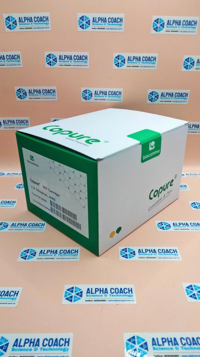 Cột chiết pha rắn SPE Copure C18, 500mg/6mL, mã: COC186500, 30 cái/hộp, hãng Biocomma