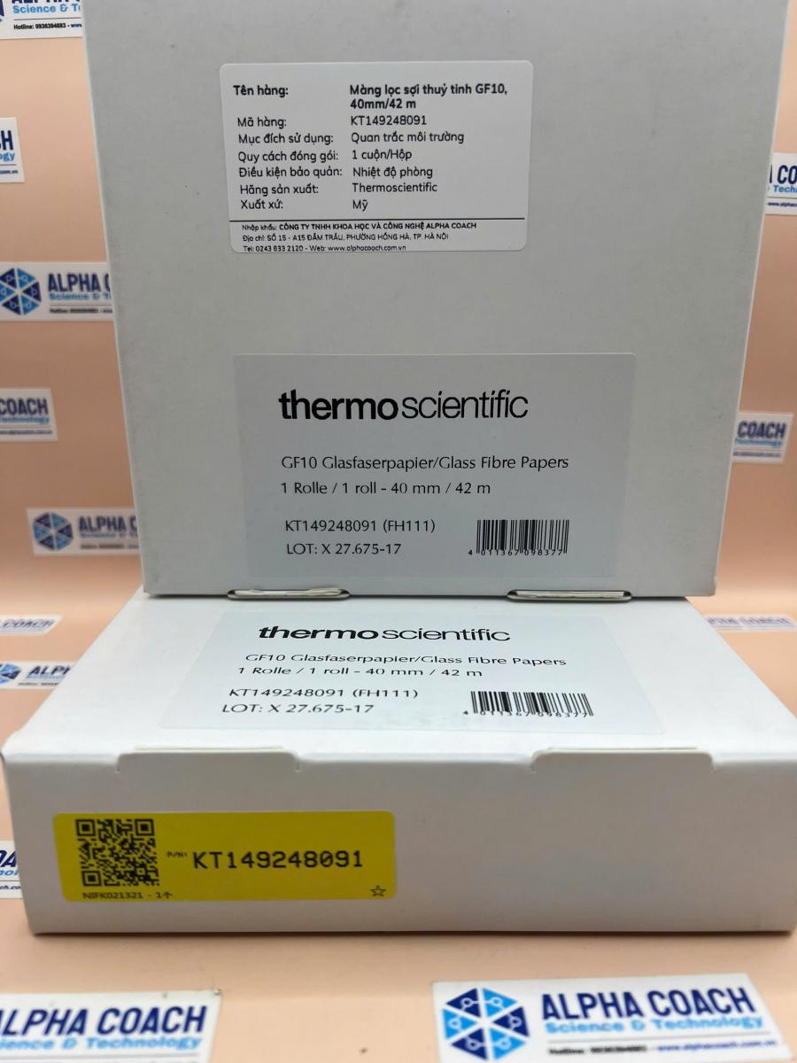 Màng lọc sợi thuỷ tinh GF10, 40mm/42 m, 1 cuộn/ hộp, Hãng Thermo scientific, Mỹ