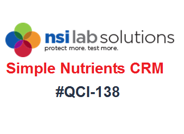 CRM #QCI-138, Mẫu chuẩn (CRM) các thông số dinh dưỡng đơn giản trong nước, 21mL/ống, hãng NSI, USA
