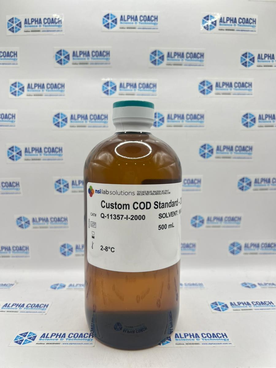 Dung dịch chuẩn COD 2000mg/L, 500ml, Hãng NSI, Mỹ