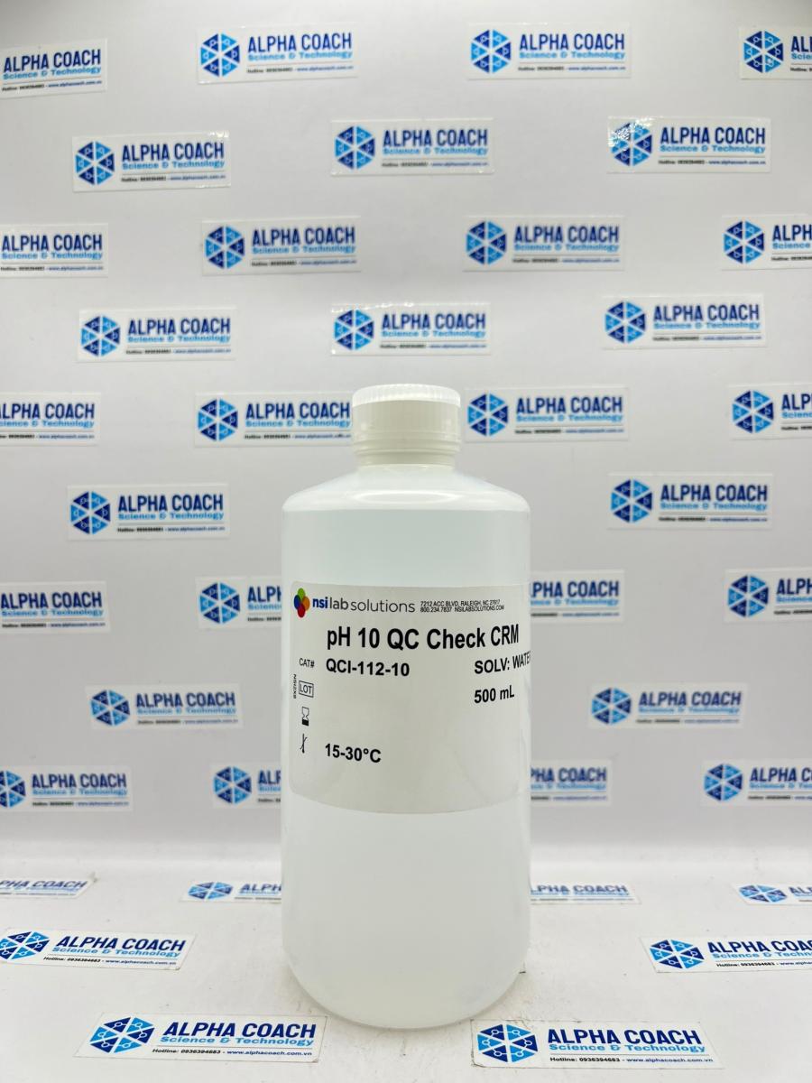 Dung dịch chuẩn pH 10, 500ml, Hãng NSI-Mỹ